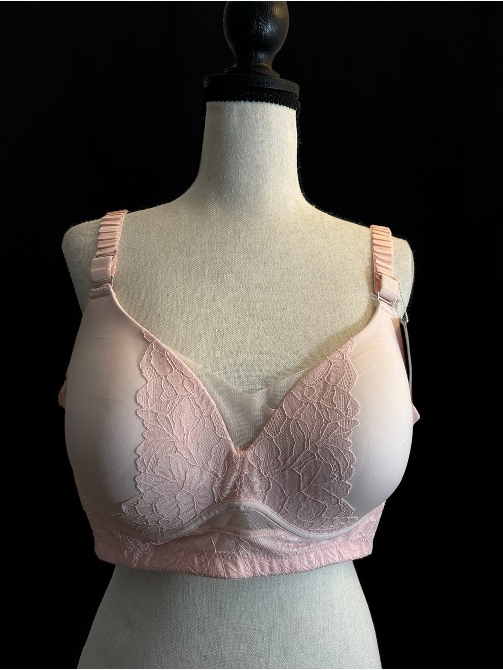 NWT SonaShape Light Pink Wireless Full Coverage Bra 2XL